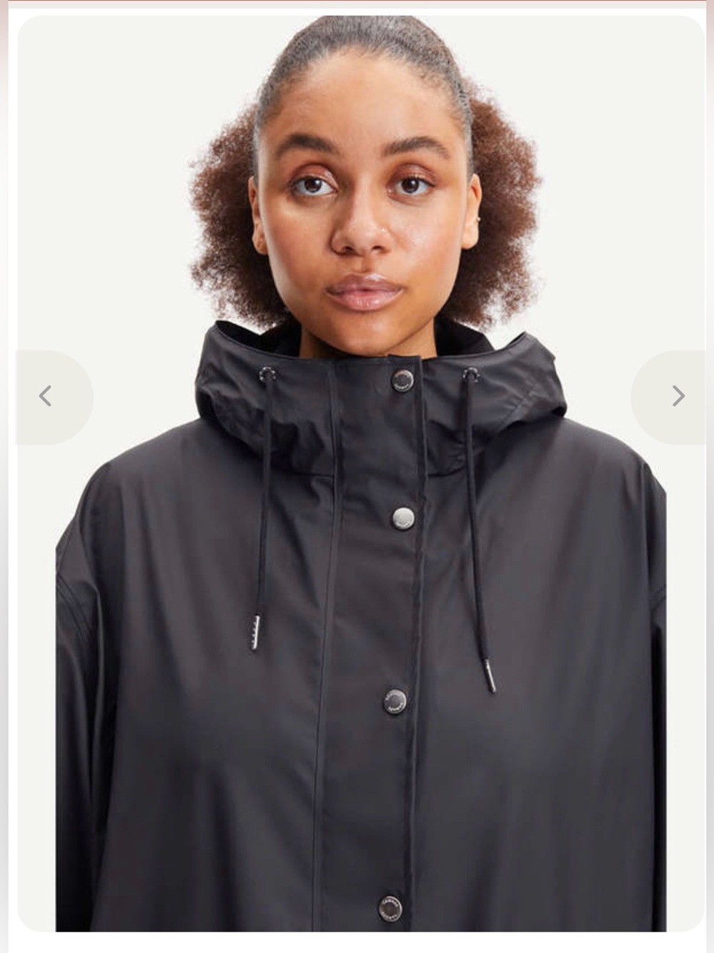 Samsoe Samsoe Stala Long Raincoat Jacket Black , Small - Picture 8 of 15